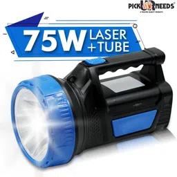 pick ur needs 2 In 1 Rechargeable Long Range Search Torch Light With Side Tube Torch image 5