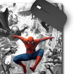 The Desi Monk Superhero Web Anti Skid Mouse Pad for Laptops and Computers Non Slip Base Mousepad-image-77
