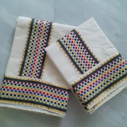 Atex Women Mini Polka Lace Setmundu With Blouse Polka Print, Self Design Women Dhoti-picture-34