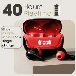 leaf Buds X214 True Wireless, AI SOUND App, 40H Playtime, 13m Driver, IPX5, BT v5.4 Bluetooth Gaming Headset image 3