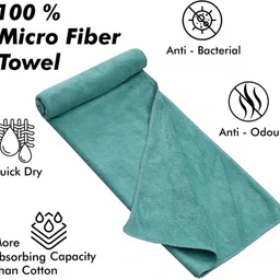 yellow weaves Microfiber 400 GSM Face, Hand, Sport Towel Set image 3