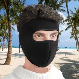 hench Black Bike Face Mask for Men & Women-picture-18