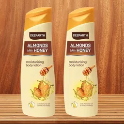 deeparth Almond Oil & Honey Lotion | 100ml Each | Natural Herbal Blend image 1