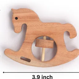 opatoys Wooden Neem Rattle Unicorn For 0 to 24 Months Babies Rattle Rattle image 3