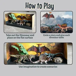 toujoo Dinosaur Action Figure Set Realistic Models for Creative Play & Learning Fun image 5