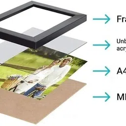 mojopix Wood Wall Photo Frame image 3