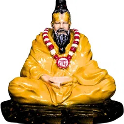 ani divine Premanand Ji Maharaj Resin Murti Divine Sculpture For Car Dashboard, Home Puja Decorative Showpiece - 9.5 cm image 4