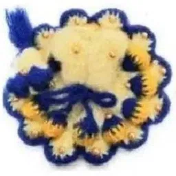 anyfashion for size 6 laddu gopal ,kanha ji winter woolen poshak with cap (pack of 4) Dress image 3