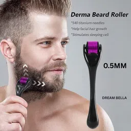 dream bella Derma Roller For Beard Growth 0.5mm Boosts Beard Texture And Shine Strips image 3