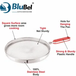 blubel Stainless Steel Papad jali Roaster Tandoor Barbeque,brinja,baigan bharta Grill| 5 kg Roaster image 2