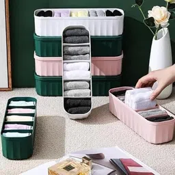 tvat Drawer Organizers for Socks, Undergarments(Pack of 4) Storage Box-picture-44