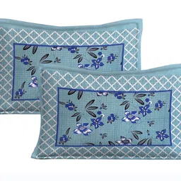 leo creation 144 TC Cotton Double Jaipuri Prints Flat Bedsheet image 2
