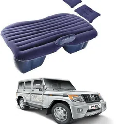 ayw Inflatablebed-Blue-Bolero-New Blue Car Bed Mattress for Rest,Travel, Car Back Seat Air Inflation Bed Universal Air Couch with Two Air Pillows, Car Air Pump and 1 Repair Kit For Bolero Universal For All Models Car Inflatable Bed-picture-13