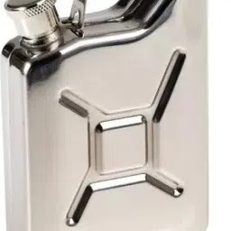 brunzo Jerry Can Design Shaped Black Color Hip Flask With 1 Funnel Flask Pocket Size Stainless Steel Hip Flask image 4