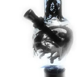 mftonline Highly Durable Water Bong Waterpipe Hookah Globe Bongs (Green) Beer Bong Funnel image 3