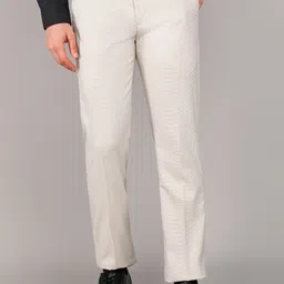 killer Men Slim Fit Beige Cotton Blend Trousers-picture-36