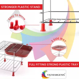 mkiu Matka Kitchen Rack Stainless Steel Matka Stand for Water Pot Can Steel image 4