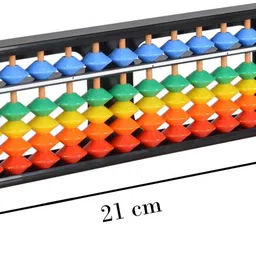 prof. simon 13 Digit Abacus Soroban with colorful beads, Kids Maths learing Tool image 4