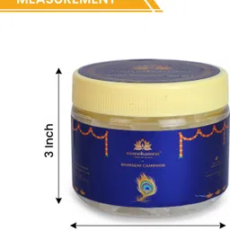manokamna Bhimseni Camphor Traditional Remedy with Spiritual Essence 100gm jar (Pack of 1) image 4