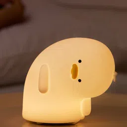 unzag New Baby Bedroom Decor Adjustable USB Touch Sensor Duck Lamp Soft Silicone Night Lamp image 1