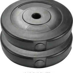 radhikasports 10 Kg PVC PLATE (5*2) Black Weight Plate-picture-24