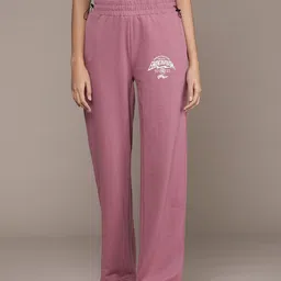 roadster Women Solid Red Track Pants-picture-10