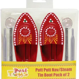 desi toys Putt Putt Nav/Tin Steam Toy Boat / Pop Pop Steam Toy Boat Pack of 2-picture-28