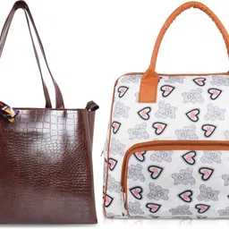 hbc Women White, Brown Shoulder Bag-picture-10