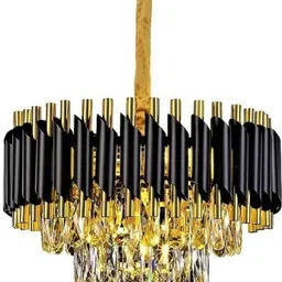 avyay Chandilier black gold Chandelier Ceiling Lamp image 2