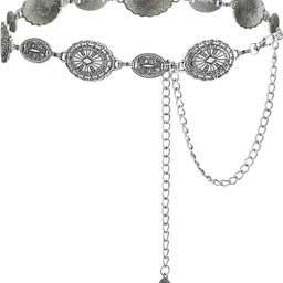 Women Casual Silver Metal Belt-image-41