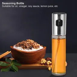 stomaki Bottle Pump Glass Oil Sprayer | Oil Spray Bottle for Cooking Manual Sprayer image 2