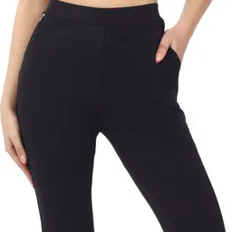 mehrang Solid Women Black Tights image 5