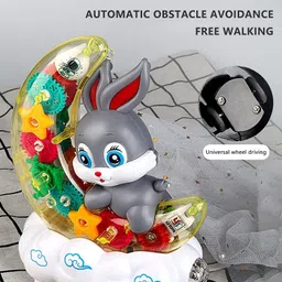 joyhub Flashing Moon Rabbit Shaped Car Toy for Kids Christmas image 2
