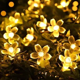 sarvavikri 14 LEDs 3 m Yellow Steady Flower Rice Lights image 2