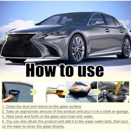 earthlyproducts Car Glass Cleaning Oil | Windshield & Mirror Cleaner & Windows Windshield Repair Kit image 2