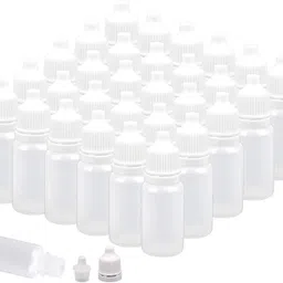 homeotrade 10 ML Plastic Squeezable Liquid Bottle Dropper with Cap (Pack of 50) 10 ml Bottle-picture-45