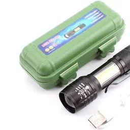 care 4 Zoomable USB rechargeable led pocket flashlight with clip Torch-picture-16