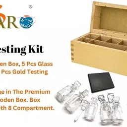 atar Gold Testing kit with Glass Bottle and Stone 8 Compartments Kit image 5