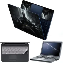 FineArts 4 in 1 Combo Pack with Laptop Skin Sticker Decal, Palmrest Skin, Screen Protector, Key Guard for 15.6 Inch Laptop - BAT003 Combo Set-picture-28
