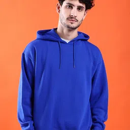 the indian garage co. Men Full Sleeve Solid Hooded Sweatshirt-picture-35