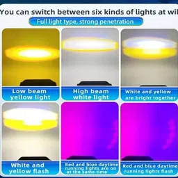 rorex LED Fog Lamp Unit for Hero, Honda, TVS, Yamaha, Royal Enfield, Suzuki, Bajaj, KTM, Universal For Car 3 Series, 5 Series, 6 Series image 5