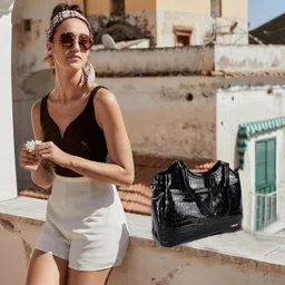 cimoni Women Black, Black Shoulder Bag image 5
