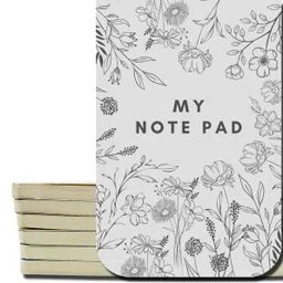 natham publication Matte Finish Mini A6 Note Pad Unruled 100 Pages image 1