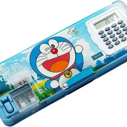 doraemon pencil box doremon blue colour box Art Plastic Pencil Box-image-57