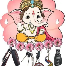 capio art Designer /Premium/BAL Ganesha Home Decor,Compact & Space-Saving Key Stand Wood Key Holder-picture-25