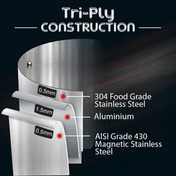 wonderchef Nigella Stainless Steel Cook and Serve Casserole image 2