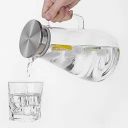 kriti traders 1.8 L Glass Water Jug image 2