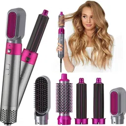 Dizosonic 5-in-1 Hair Dryer Brush Set| Professional Hot Air Comb, Curler,Hair Straightener Electric Hair Styler-picture-21