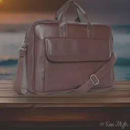 jairaj Men & Women Brown Messenger Bag image 1