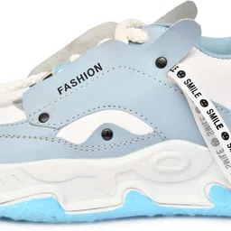 frencho E4_SKY BLUE Slip On Sneakers For Men image 4